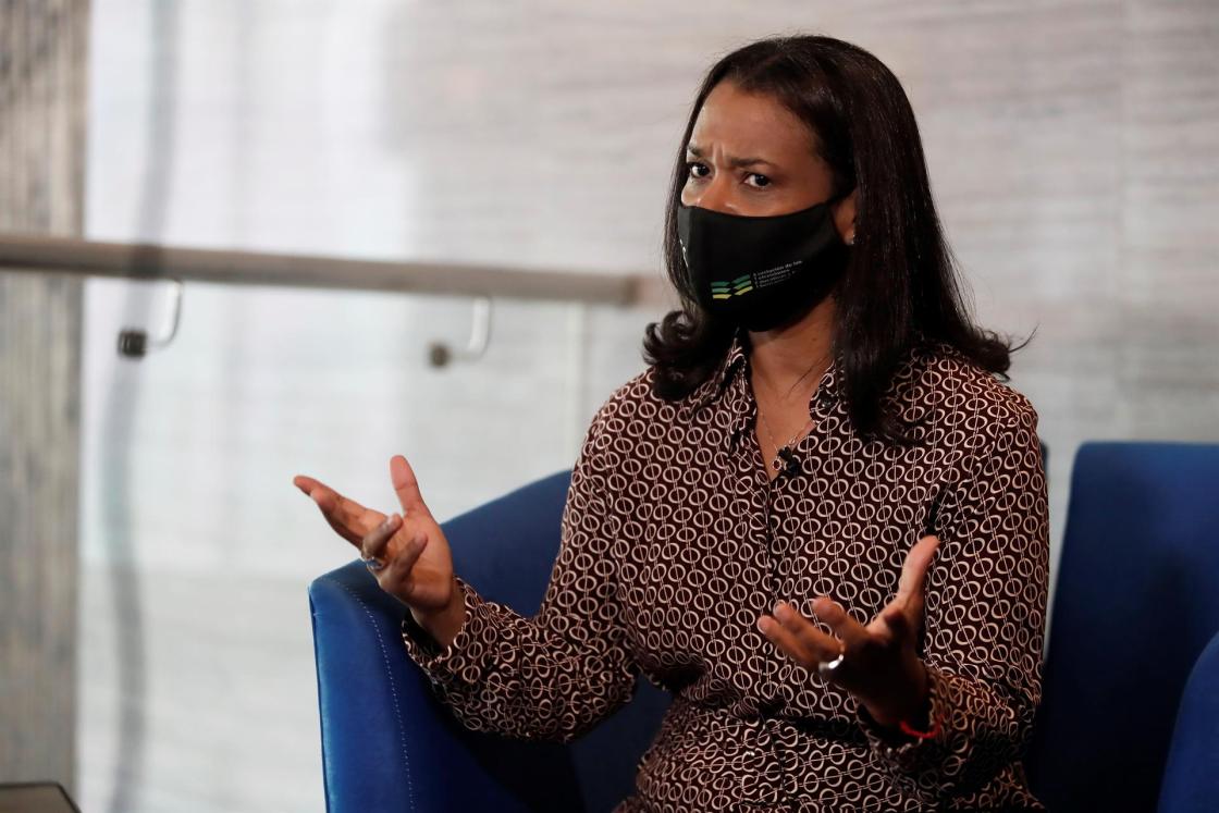 La directora general del Sistema Estatal de Radio y Televisión (SERTV) de Panamá, Giselle González, en una fotografía de archivo. EFE/Bienvenido Velasco