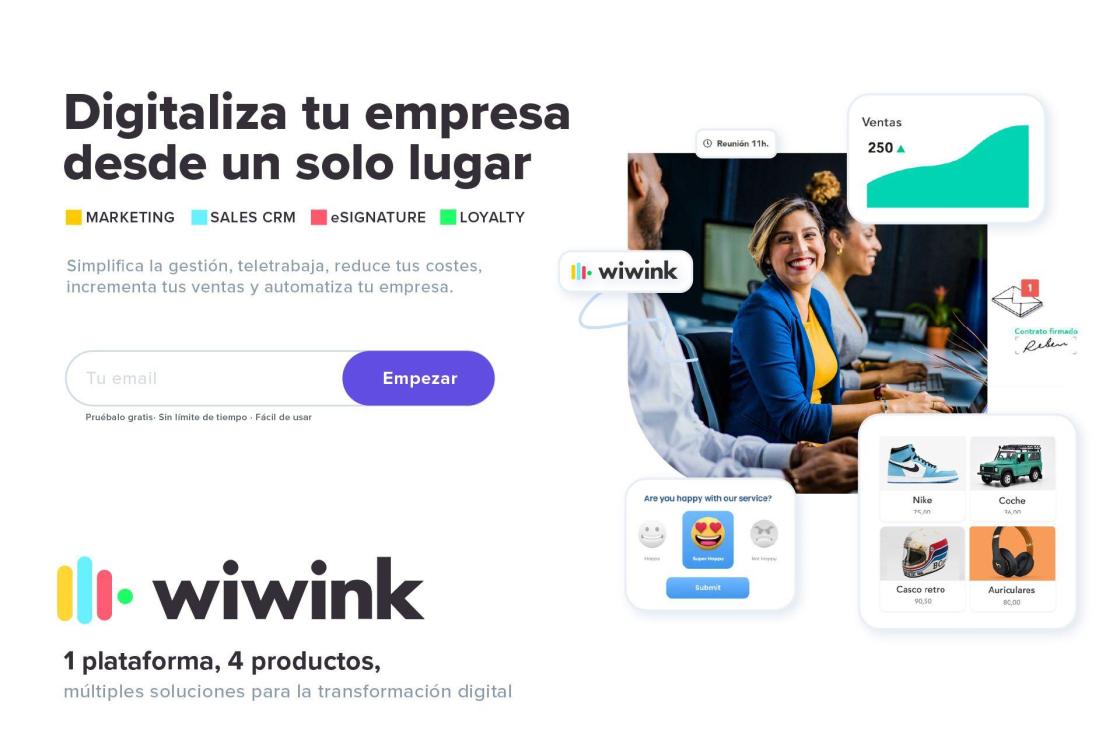Wiwink, la única plataforma de transformación digital que combin.