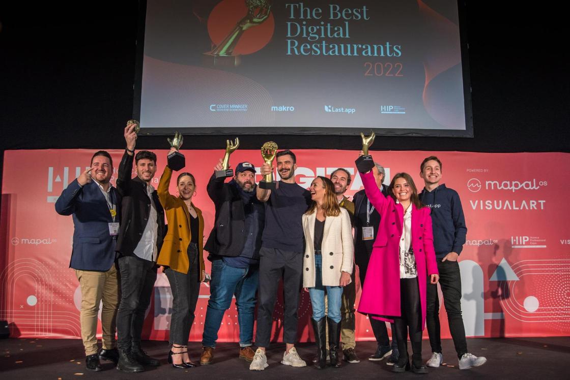 Ganadores Premios The Best Digital Restaurants 2022.
