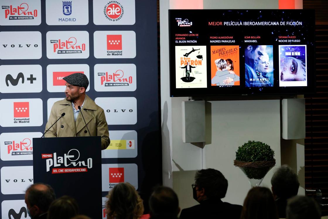 GRAF375. MADRID, 31/03/2022.- El actor Édgar Vittorino durante la presentación de las películas y series nominadas a los IX Premios Platino de Cine Iberoamericano que se celebrarán en Madrid el 1 de mayo, este jueves. EFE/Chema Moya