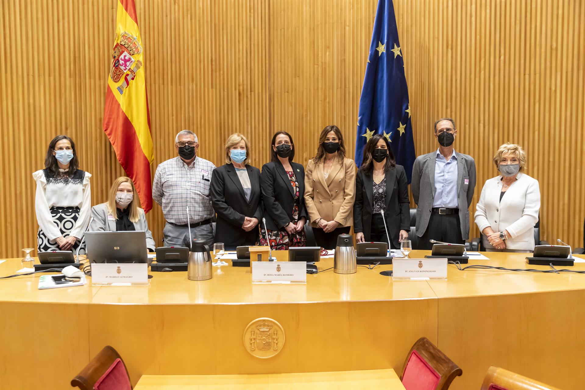Imagen de los ponentes en la jornada ‘Detección precoz y diagnóstico temprano. Nuevos paradigmas en la enfermedad de Alzheimer', celebrada en el Congreso de los Diputados de Madrid.