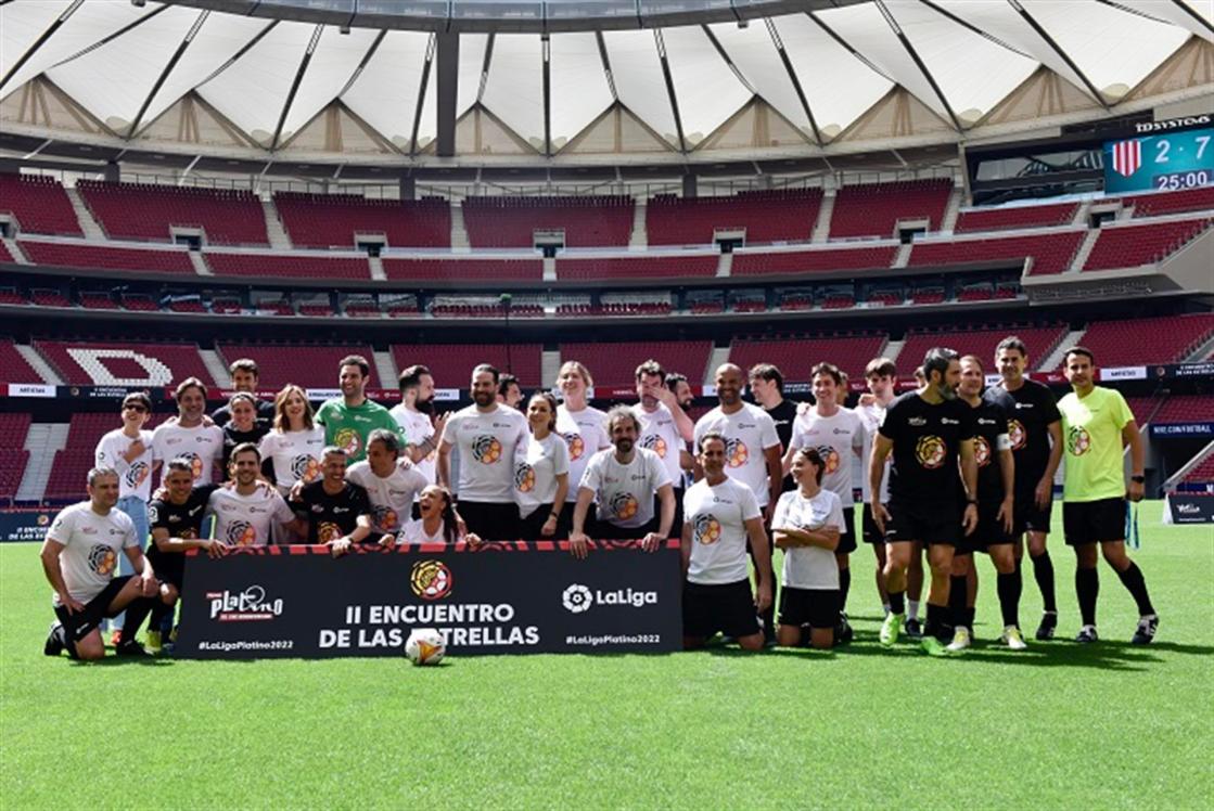 El Encuentro de las Estrellas de LaLiga y los Premios PLATINO, una acción solidaria a favor de Ucrania en colaboración con Cruz Roja.