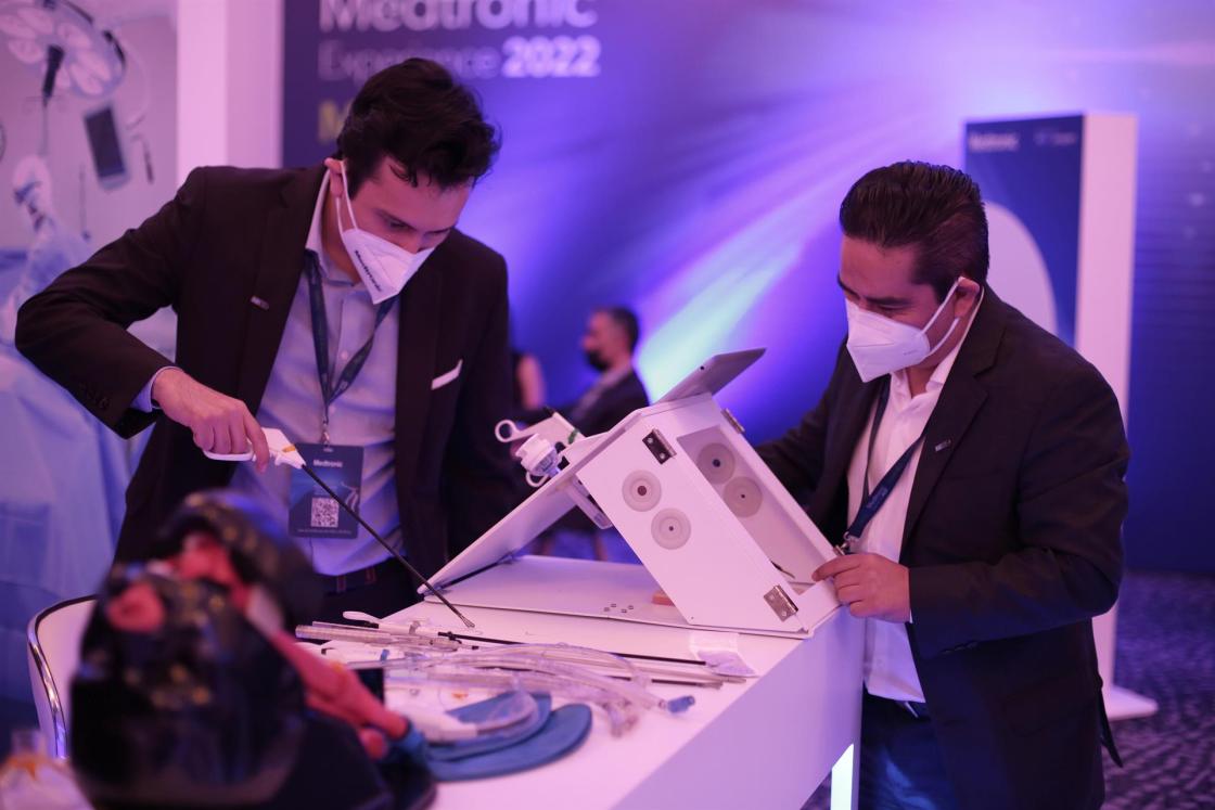 Fotografía sin fecha de toma, cortesía de Medtronic México, de una vista general de la exposición Medtronic Experience en la Ciudad de México. EFE/ Daniel Martínez Orozco/Medtronic México SÓLO USO EDITORIAL/SÓLO DISPONIBLE PARA ILUSTRAR LA NOTICIA QUE ACOMPAÑA (CRÉDITO OBLIGATORIO)