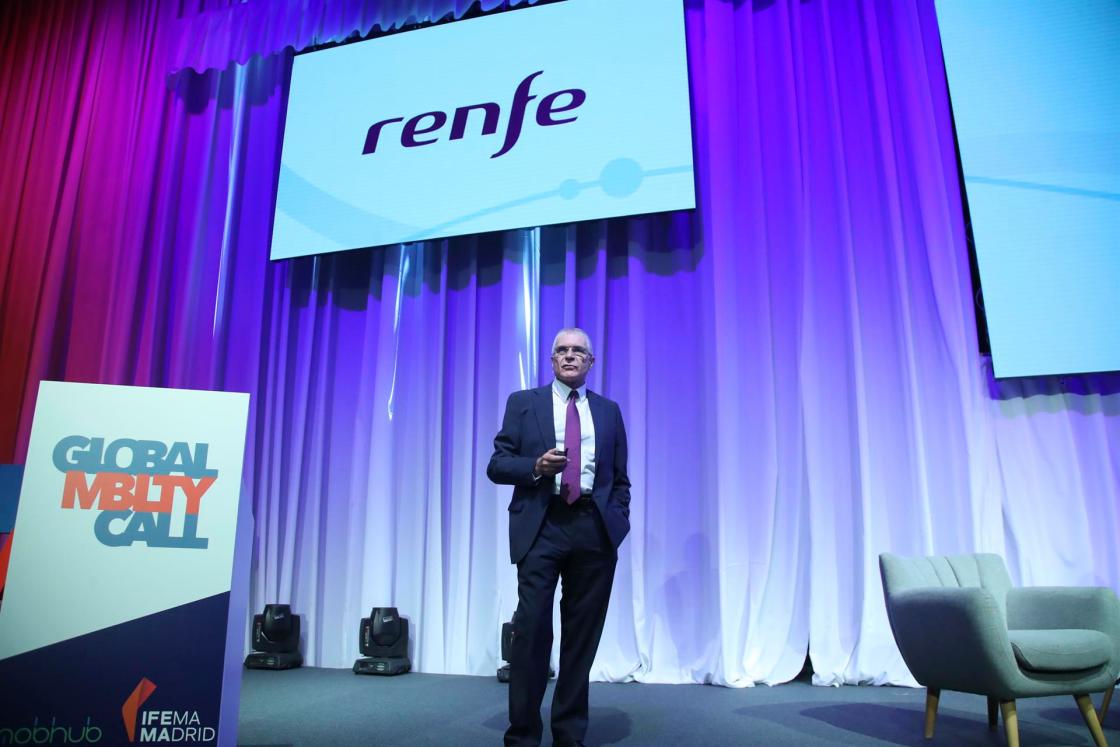 El presidente de RENFE, Isaías Táboas, hoy en el recinto ferial IFEMA Madrid. EFE/David Fernández