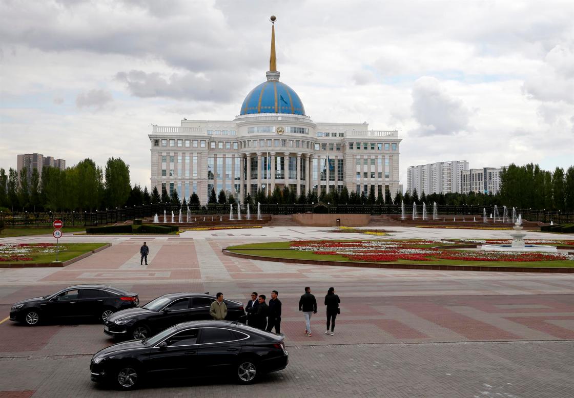 The residence of the president of Kazakhstan 'Ak-Orda' in Nur-Sultan (now known as Astana), Kazakhstan, 13 September 2022. EFE/EPA/IGOR KOVALENKO
