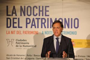 GRAF5938. SALAMANCA, 13/09/2022.- El presidente del GCPHE y alcalde de Salamanca, Carlos García Carbayo, presenta la V edición de La Noche del Patrimonio, este martes en el Centro de Arte Contemporáneo de Salamanca, DA2. EFE/J.M.GARCIA