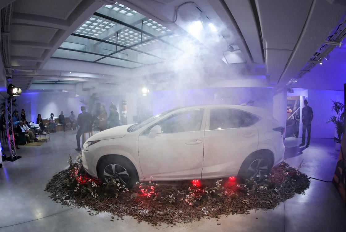 MADRID, 19/10/2022.-Vista de la presentación este miércoles de modelo ganador de la V edición del concurso de diseño 'Lexus Art Car' del 2022, en Madrid. EFE/ David Fernández