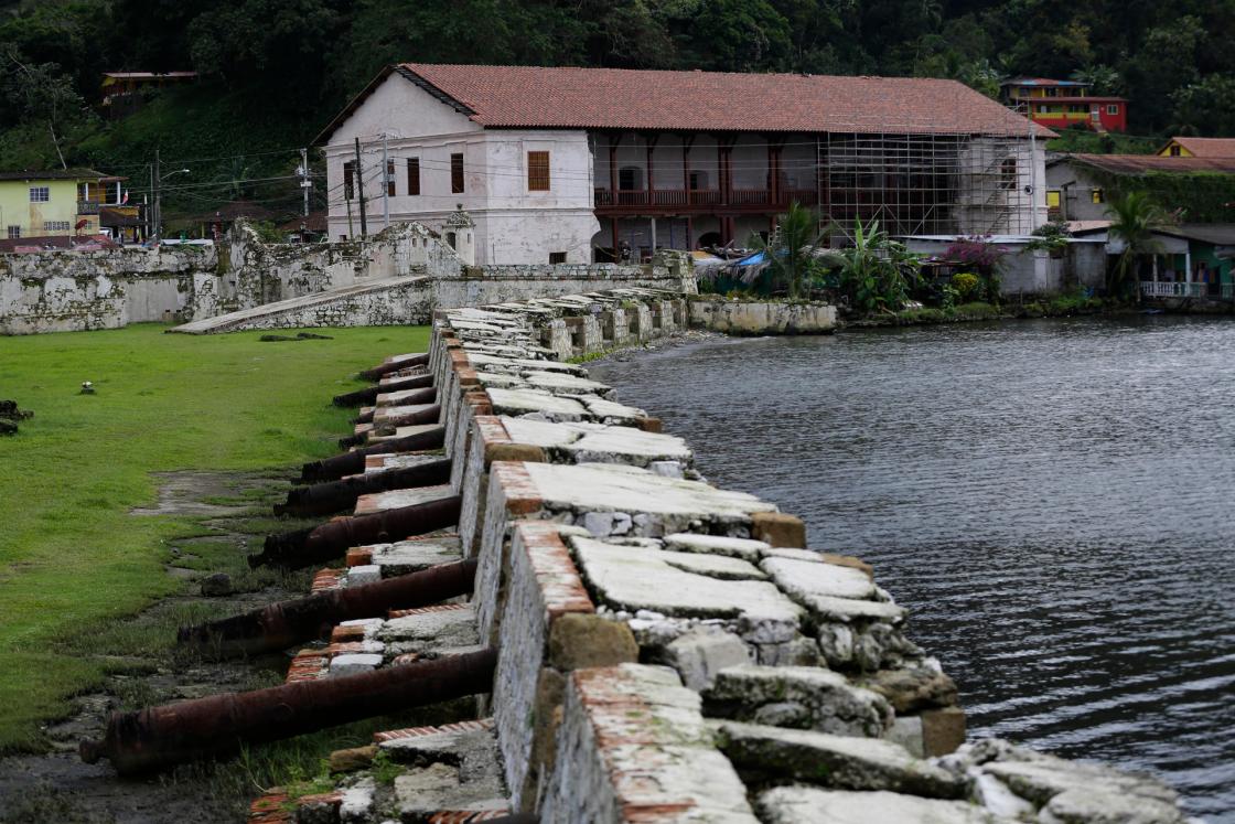 Photograph of the Customs Museum and Fort San Jeronimo, on December 14, 2022, in Portobelo, Colon (Panama). EFE/ Bienvenido Velasco 