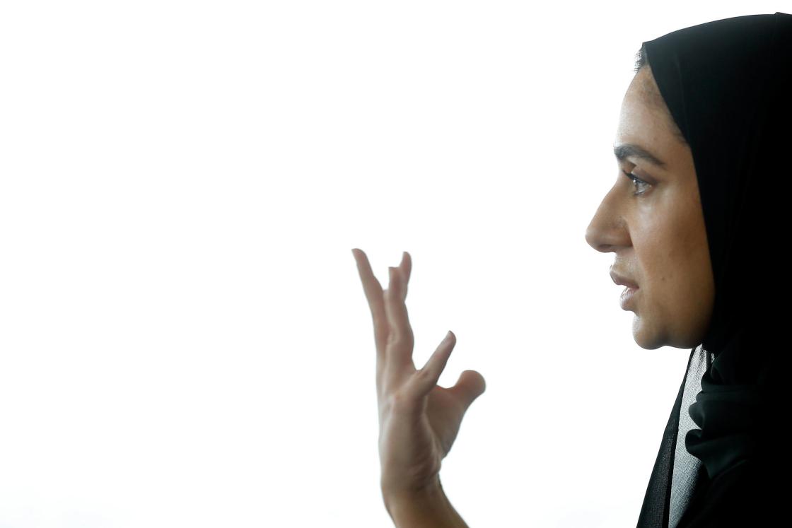 Hend Zeinal, Executive Director, Strategy, Management and Partnerships, Higher Education Division at the Qatar Foundation, during an interview with Efe in Doha, Qatar, 13 September 2022. EFE/Alberto Estévez
