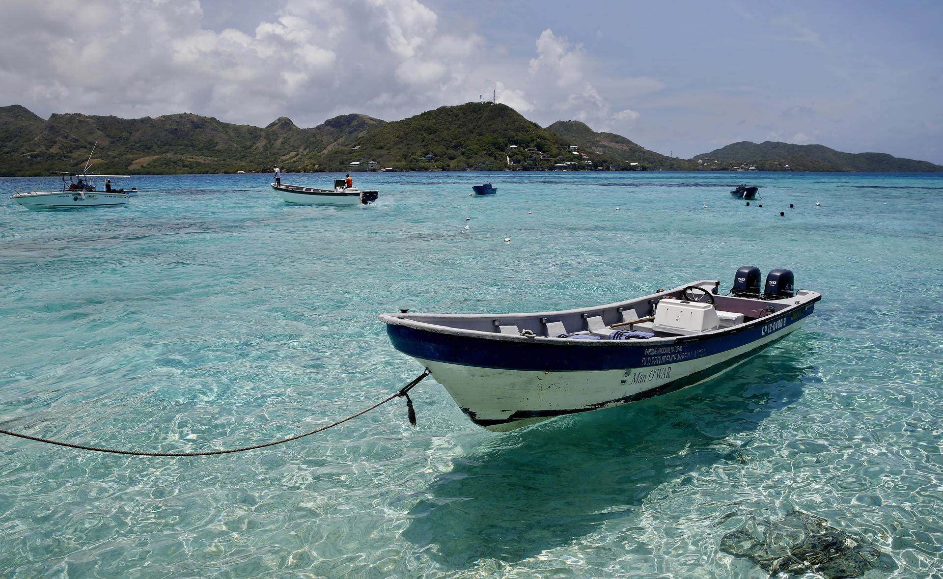 Foto de archivo. Vista de la isla de Providencia desde Cayo Cangrejo (Colombia). EFE/Leonardo Muñoz[