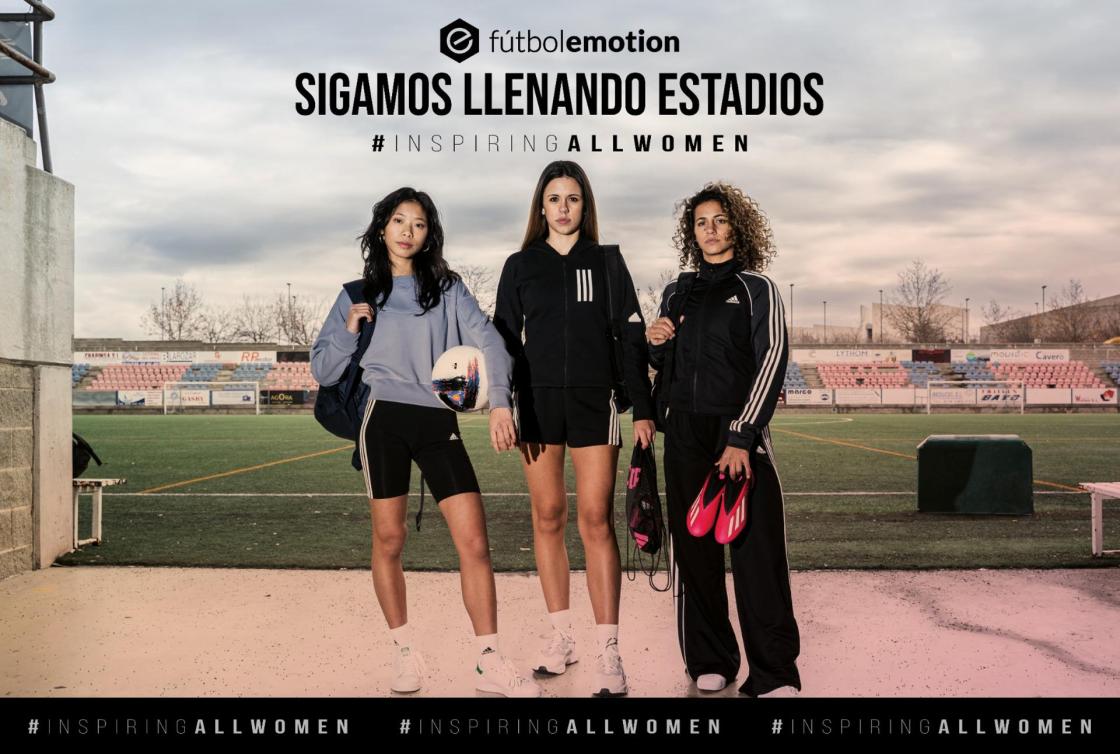 Pie de foto: Imagen de campaña "SIGAMOS LLENANDO ESTADIOS" de Fútbol EmotionAutor: Fútbol Emotion