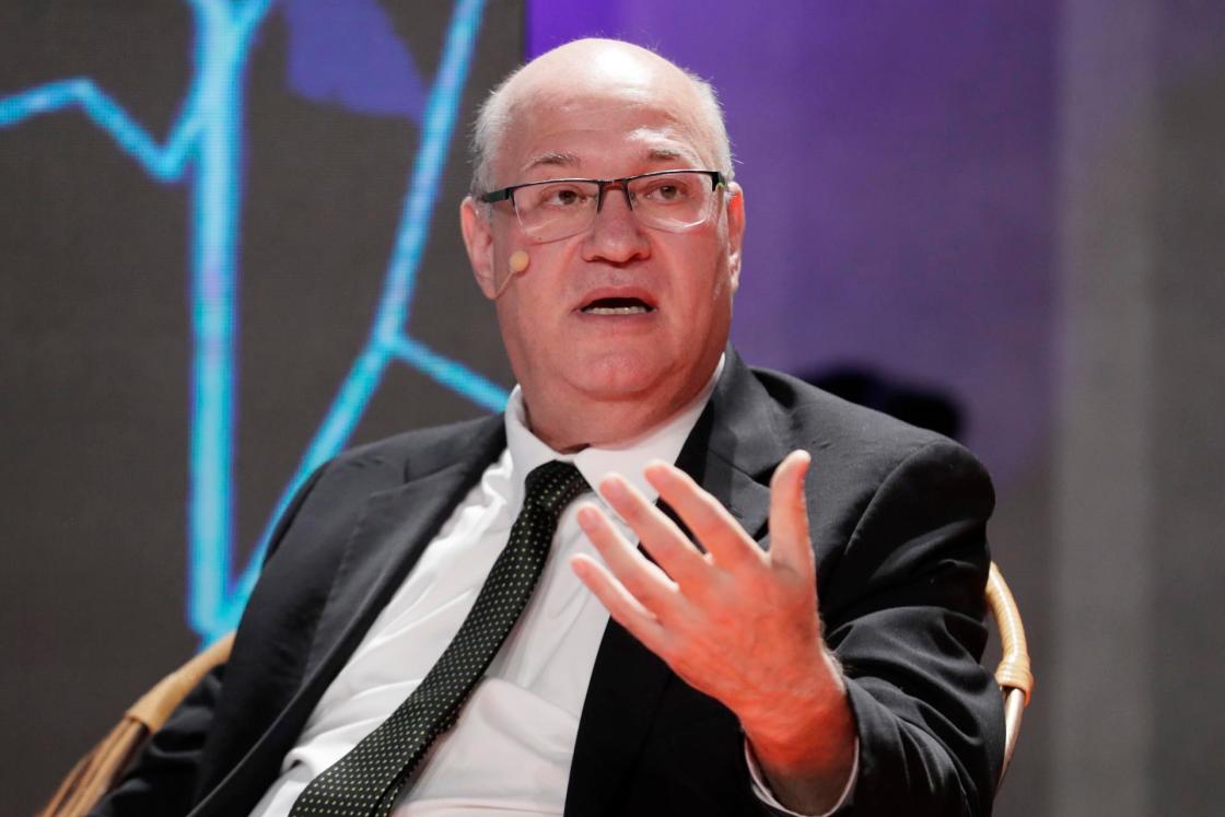 The president of the Inter-American Development Bank (IDB), Ilan Goldfajn, speaks during a conversation within the framework of the IDB Lab Forum in Bogota, Colombia. EFE/Carlos Ortega 