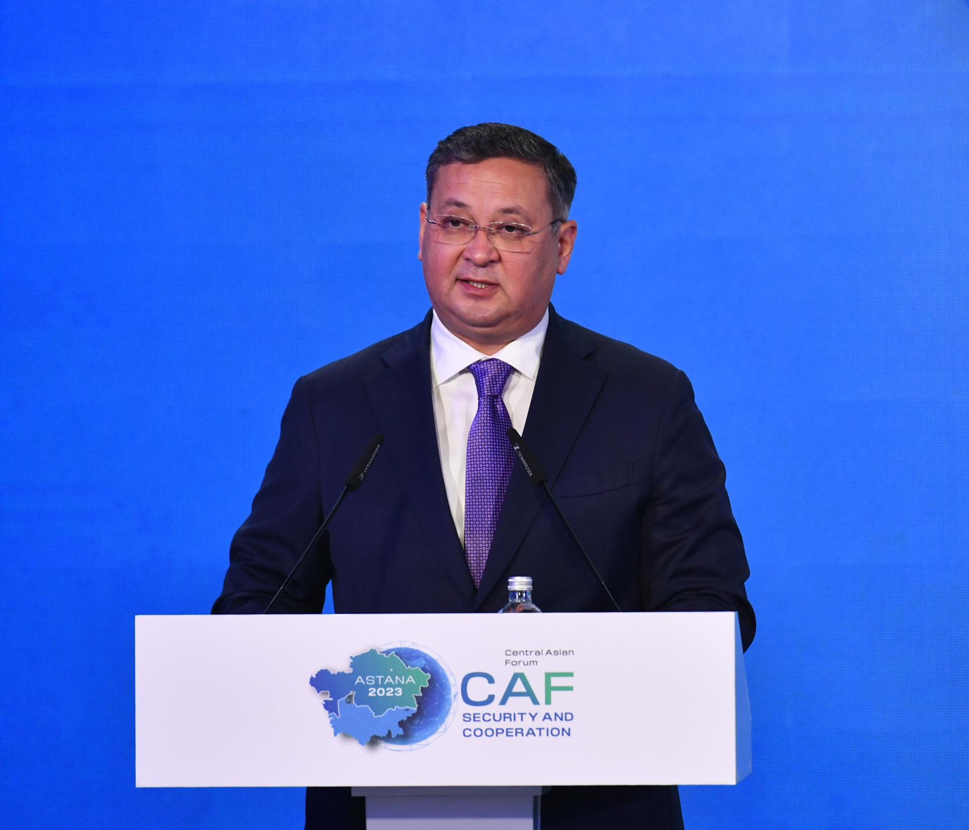 ASTANA, Jul 13 (EFE).- The Deputy Prime Minister and Minister of Foreign Affairs of Kazakhstan, Murat Nurtleu, inaugurates the first Central Asian Forum on Security and Cooperation, an event gathering prominent experts to discuss geopolitical challenges and opportunities in Asia. EFE/HANDOUT
