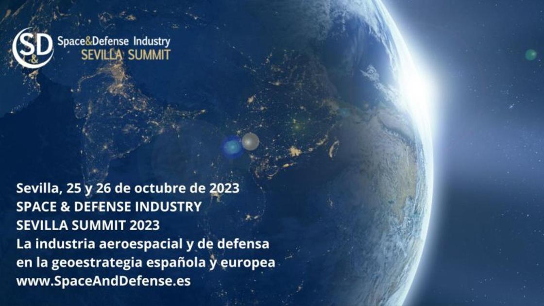 Imagen de la presentación del próximo Space & Defense Industry Sevilla Summit que se celebrará los días 25 y 26 de octubre en Sevilla.
