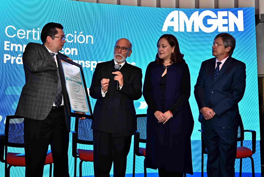 Amgen México Recibió Por Segunda Ocasión Consecutiva La Certificación Como Empresa Con Prácticas Transparentes Otorgada Por Cetifarma. AMGEN / EFE SOLO USO EDITORIAL