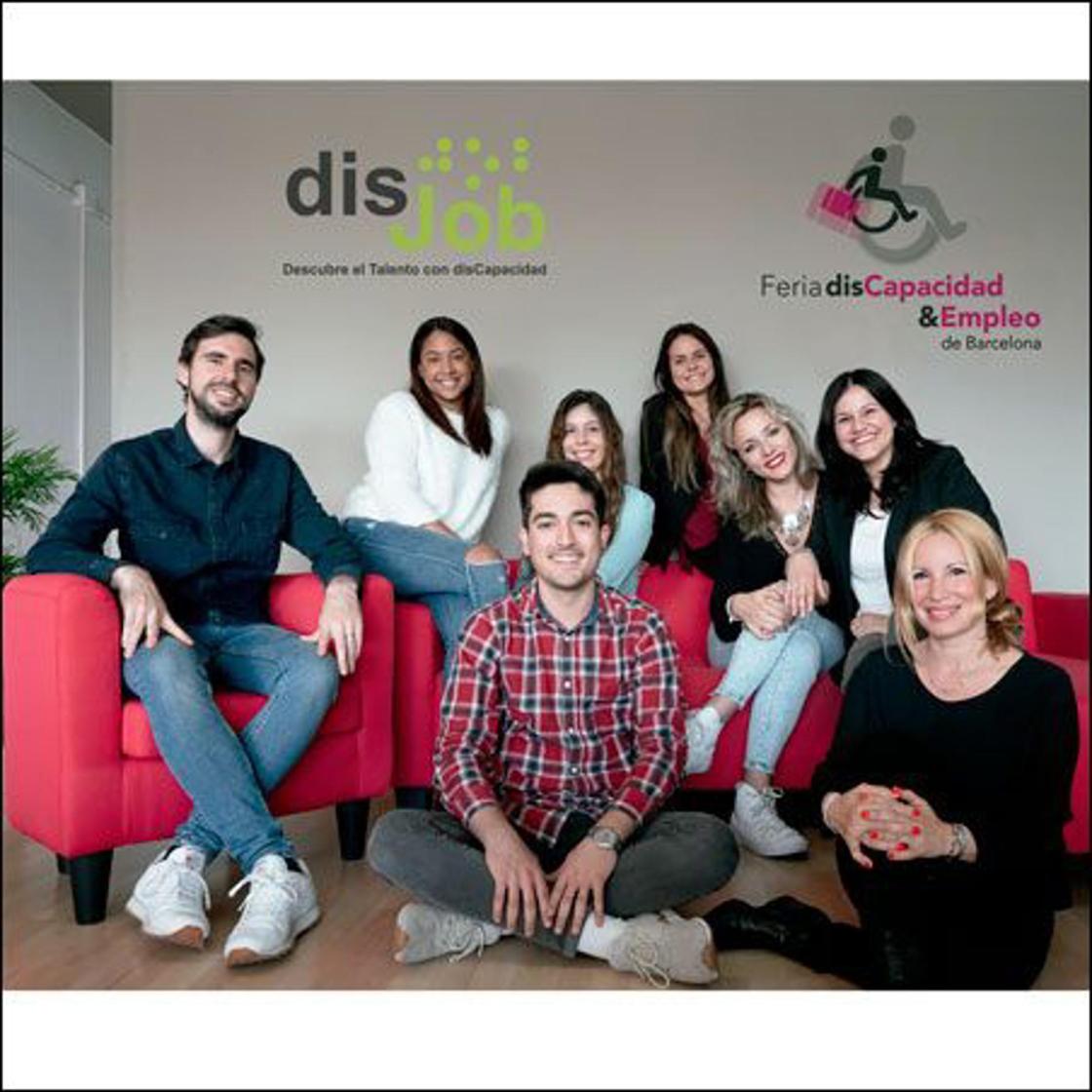 Pie de foto: Integrantes del equipo de DisJob. Autor: Disjob
