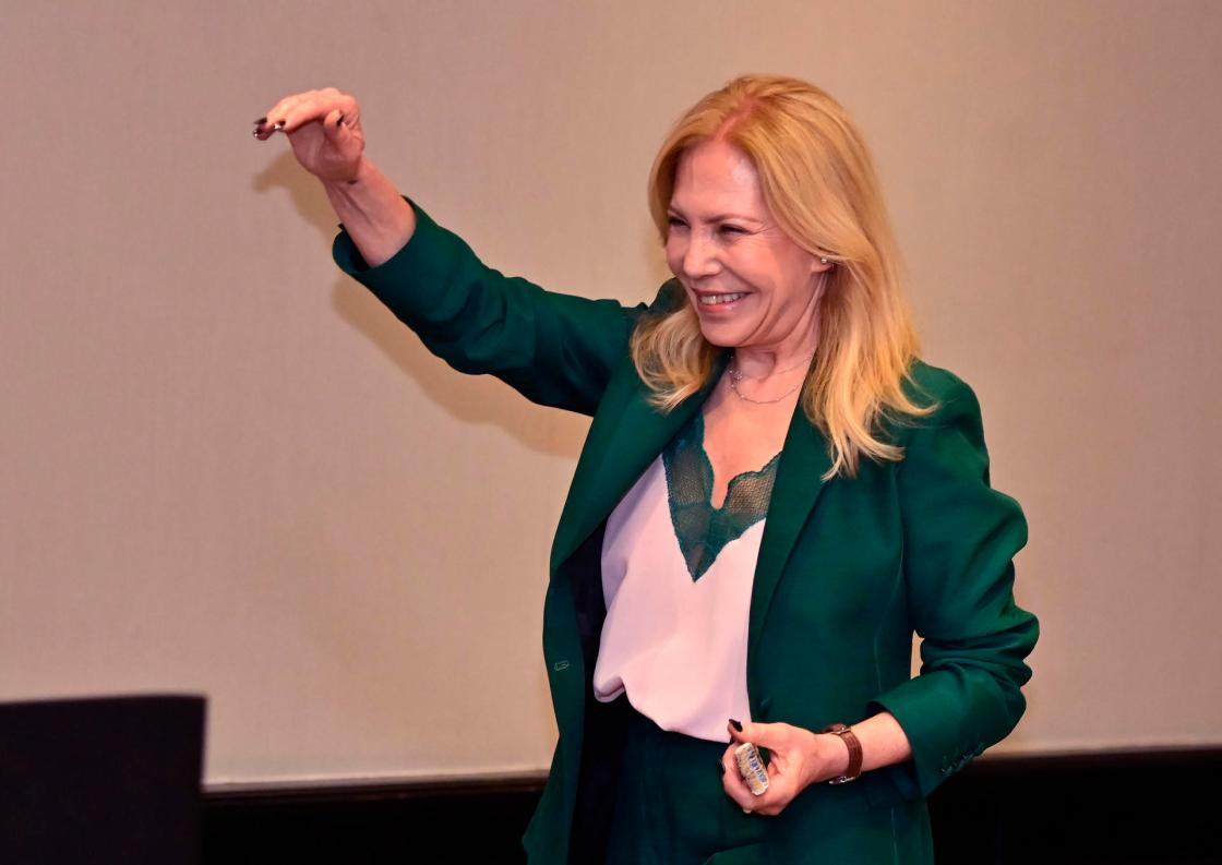 La actriz argentina Cecilia Roth , participa en una rueda de prensa este jueves en Buenos Aires (Argentina). EFE/Matías Martin Campaya