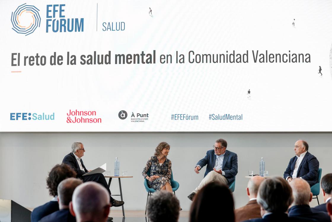 Imagen del EFE Fórum "El reto de la salud mental en la Comunitat Valenciana". EFE/Manuel Bruque