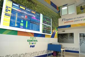 Fotografía cedida este lunes por PepsiCo, donde se observa una pantalla de control de operaciones de cosechas de maíz en la ciudad de Los Mochis, estado de Sinaloa (México). EFE/ PepsiCo /SOLO USO EDITORIAL/SOLO DISPONIBLE PARA ILUSTRAR LA NOTICIA QUE ACOMPAÑA (CRÉDITO OBLIGATORIO)