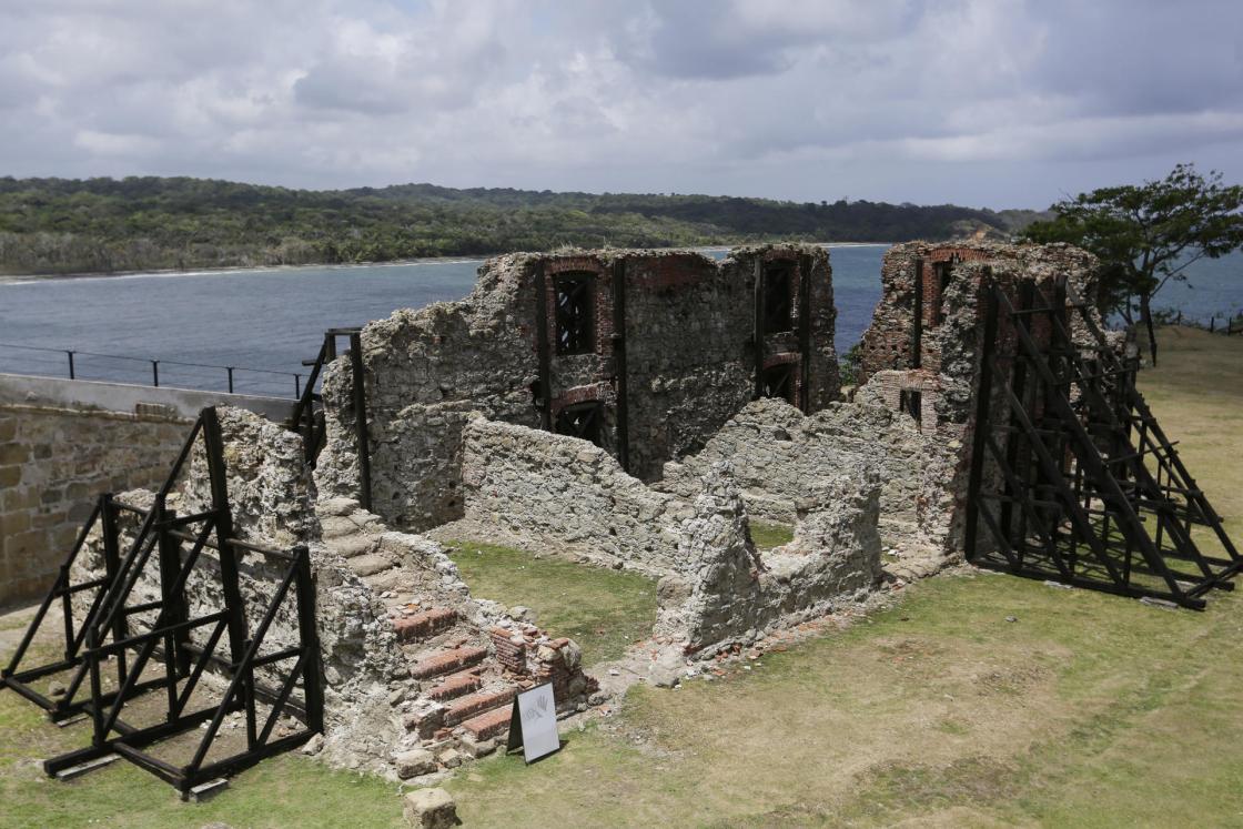 Fotografía de la fortificación de San Lorenzo este jueves en la Ciudad de Colón (Panamá). EFE/ Carlos Lemos 