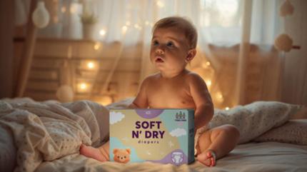 Soft N Dry Lanza Nuevos Pañales para Bebés sin Árboles en Argentina