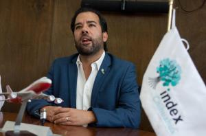 The president of Index Chihuahua, René Espinoza Terrazas, during an interview with EFE on June 4, 2024, in the state of Chihuahua (Mexico). EFE/Martín Coronado