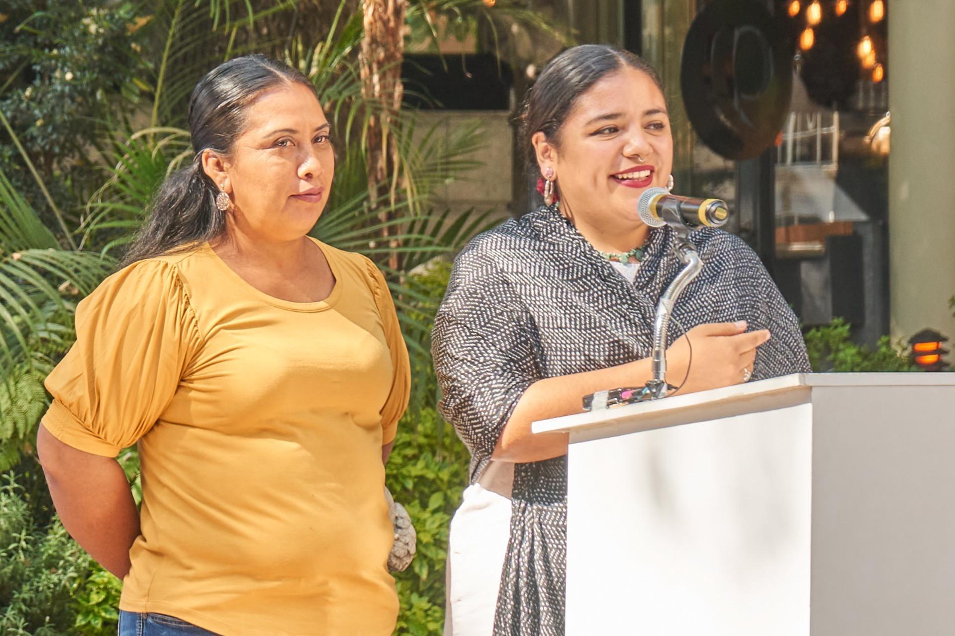 Ganadoras Mujeres Hughes 2023. Guadalupe Peralta y Mariana Lira. SOLO USO EDITORIAL /EFE