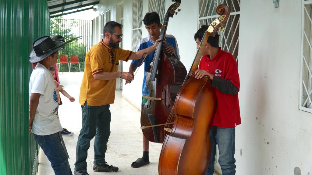 Imagen del proyecto español de enseñanza de música Barrios Orquestados en Tegucigalpa (Honduras). EFE/CEDIDA POR BARRIOS ORQUESTADOS/SOLO USO EDITORIAL