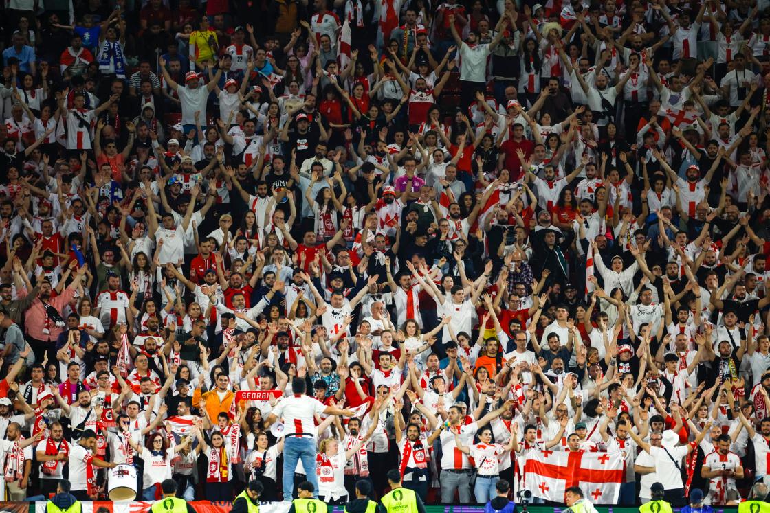 The German non-profit organization 'Football for Forests' is donating money and resources to reforestation projects in Colombian tropical forests through a novel initiative that plants trees for every goal scored in the Eurocup. File photo showing Georgian fans in the stands during the Round of 16 match of the Eurocup between Spain and Georgia, on June 30, 2024, in Cologne (Germany). EFE/ Alberto Estévez