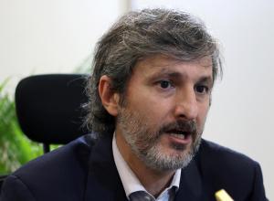 El ingeniero de Marketing de Producto de Intel, Gustavo Michel, habla durante una entrevista con EFE en la ciudad de Mérida, Yucatán (México). EFE/Lorenzo Hernández