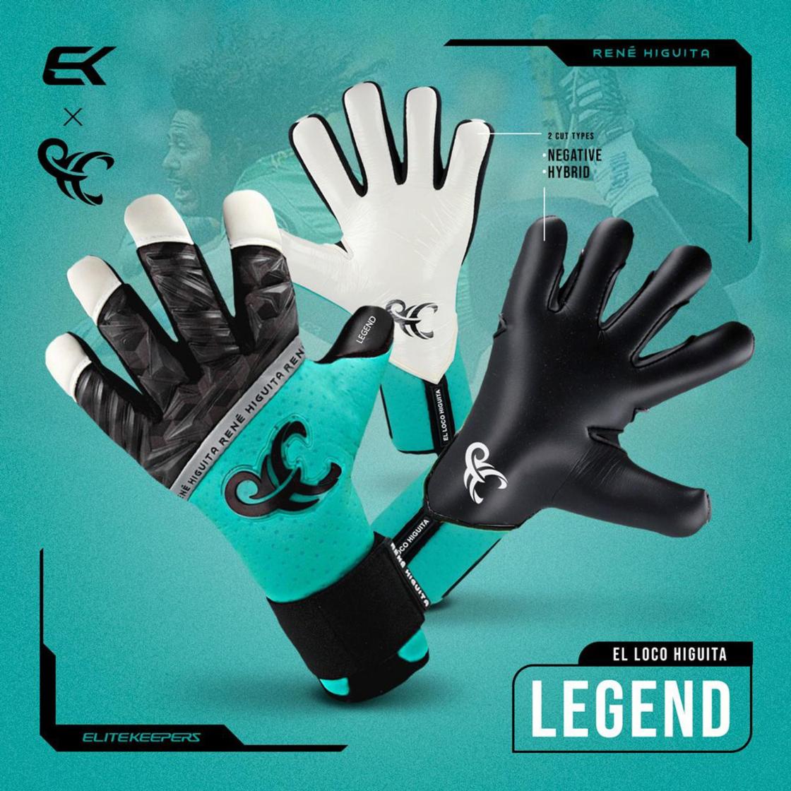 Pie de foto: Guantes de portero EK RENÉ HIGUITA LEGEND    Autor: Elitekeepers