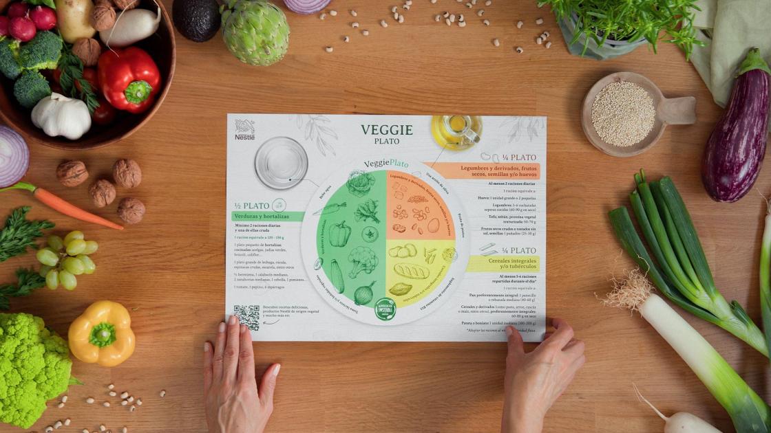 Imagen promocional de la herramienta ‘Veggie Plato’ de Nestlé. EFE/CEDIDA POR NESTLÉ ESPAÑA