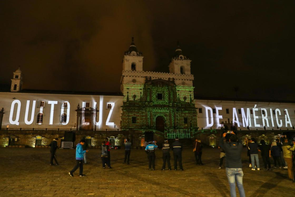 Fotografía que muestra la iglesia de Santo Domingo en el centro histórico, en Quito (Ecuador). EFE/ José Jácome