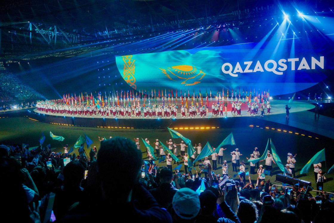 The 5th World Nomad Games, a competition aimed at preserving the nomadic culture, kicked off Sunday in the Kazakh capital Astana in a large ceremony attended by 2,500 athletes from 90 countries. Athletes are to compete until September 13 in 21 sports such as falconry, archery on foot or horseback, wrestling, martial arts, tug of war, the game of jacks, and mangala (a Turkish board game). EFE/Organizing Committee of the 5th World Nomad Games in Kazakhstan - EDITORIAL USE ONLY/ONLY AVAILABLE TO ILLUSTRATE THE ACCOMPANYING NEWS (OBLIGATORY CREDIT).