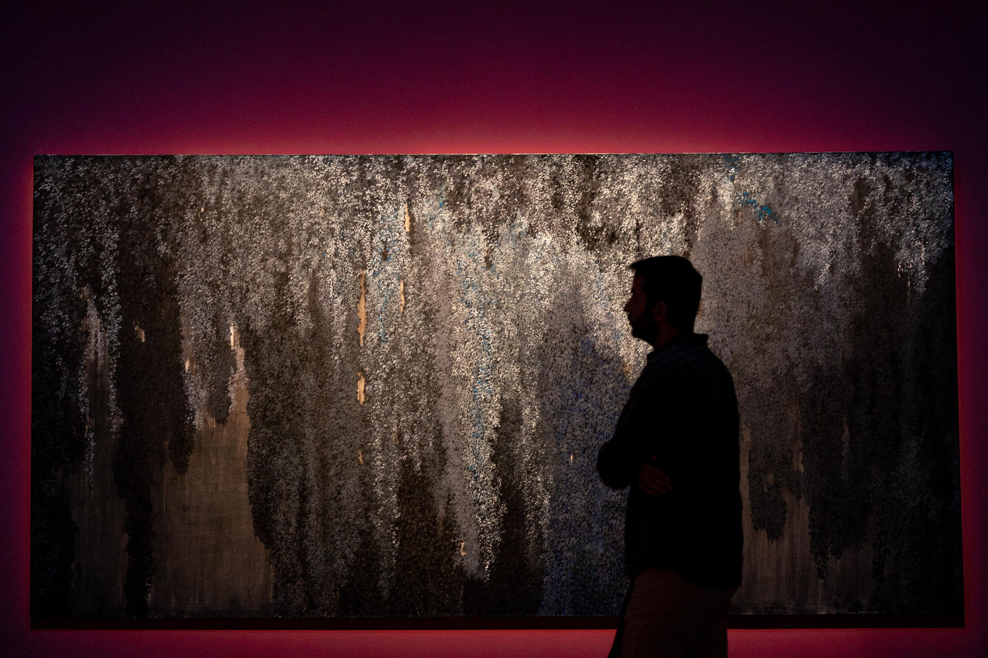 MADRID, 24/09/2024.- Presentación de la nueva exposición temporal "Soledad Sevilla. Ritmos, tramas, variables" este martes en el Reina Sofía en Madrid. EFE/ Daniel González