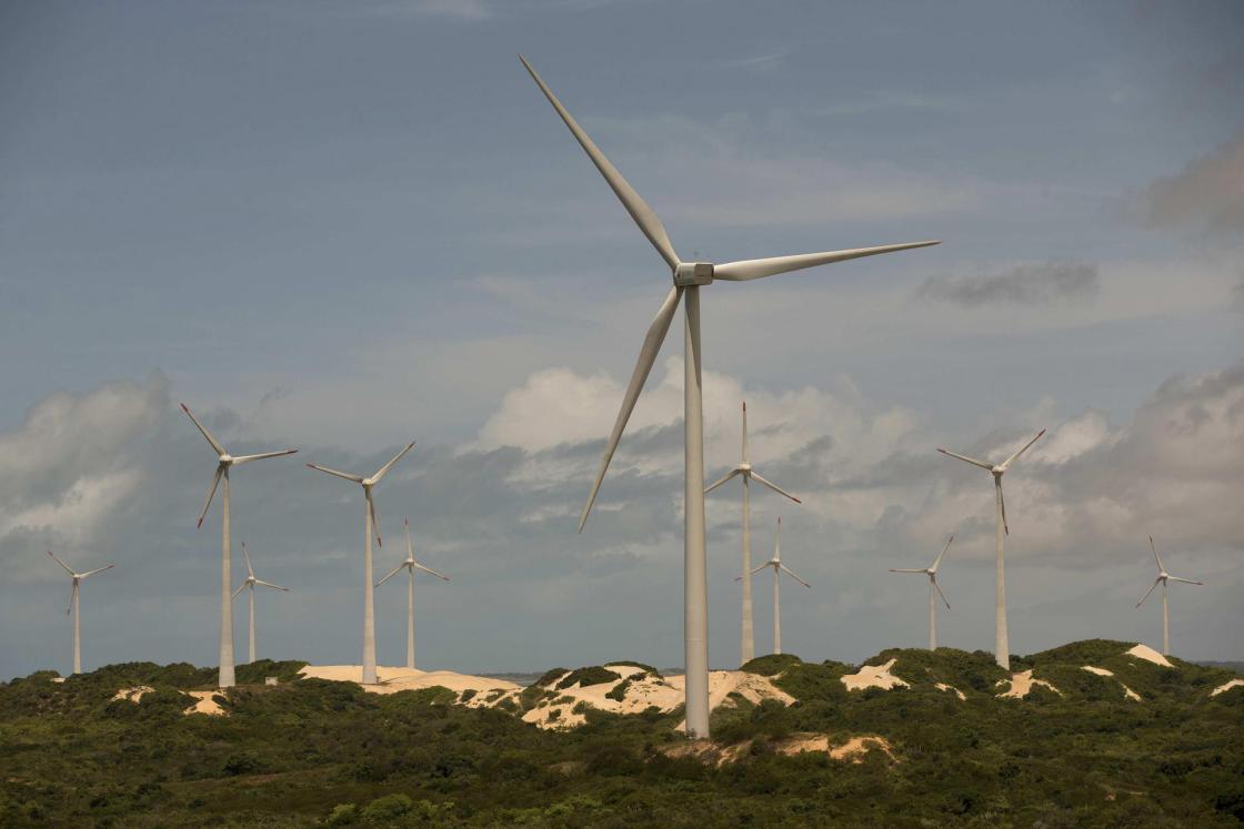 File photo of the Arizona wind farm in Rio Grande do Norte (Brazil). Regional cooperation is crucial to face global challenges such as the climate crisis and to support the development of clean technologies, especially in Latin America, a region that with its rich biodiversity and natural resources can lead the global ecological transition. EFE/ Marcelo Sayão FILE