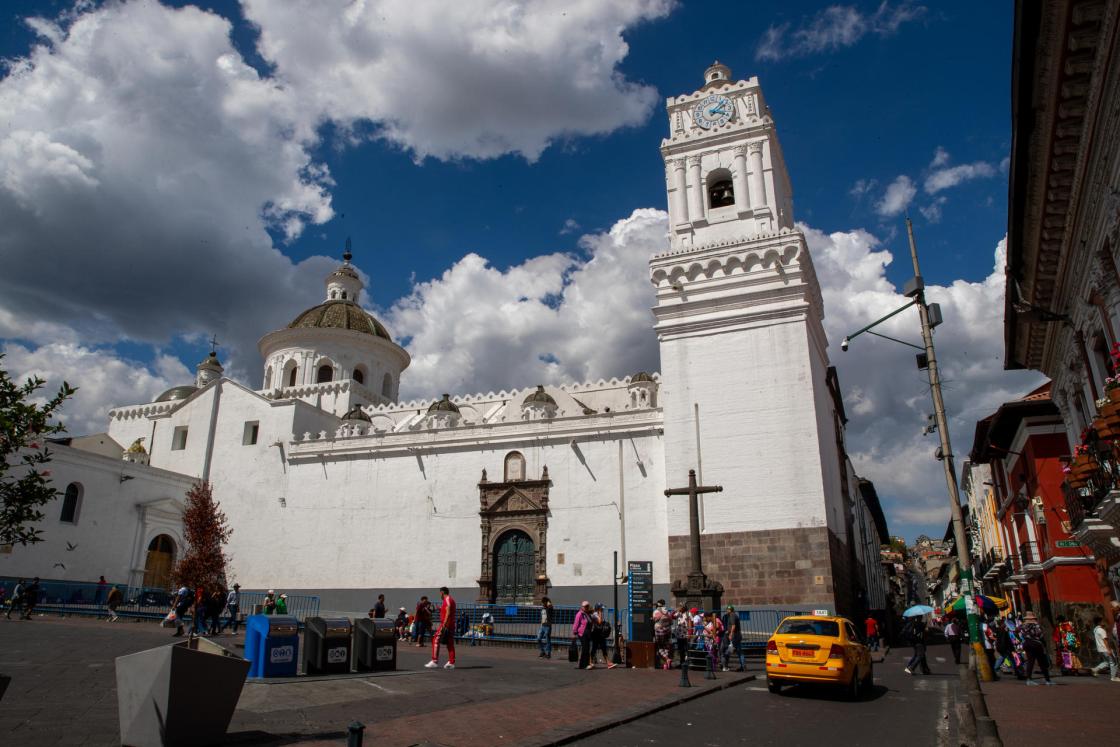 Fotografía de la iglesia de La Merced en Quito (Ecuador). EFE/ José Jácome 