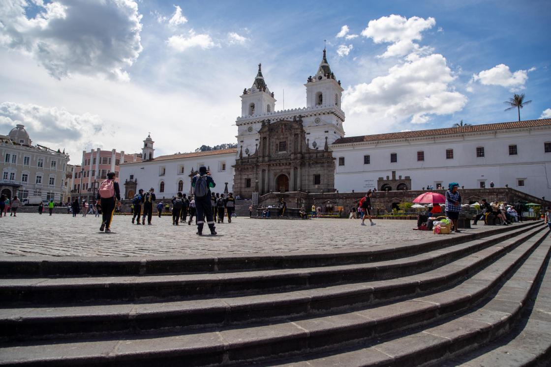 Fotografía de la iglesia de San Francisco en Quito (Ecuador). EFE/ José Jácome 