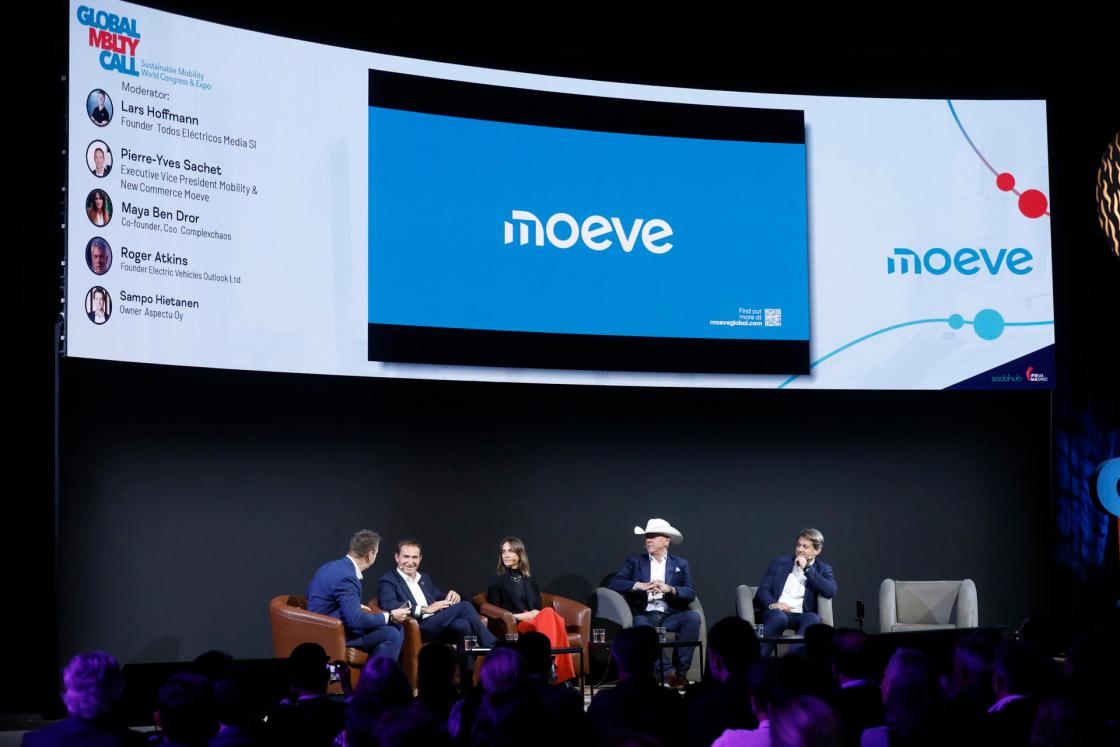 MADRID, 20 Noviembre 2024 (EFE). Vista de la mesa "Movilidad sostenible: lecciones aprendidas en Europa, perspectiva de futuro" de la segunda jornada del "Global Mobility Call", que se celebra hasta el próximo 21 de noviembre en el recinto de Ifema, en Madrid. EFE/David Fernández