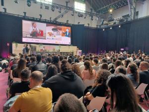 Ponencia del pastelero Jordi Roca en el salón Gastronomic Forum Barcelona. Efeagro/J.J Ríos