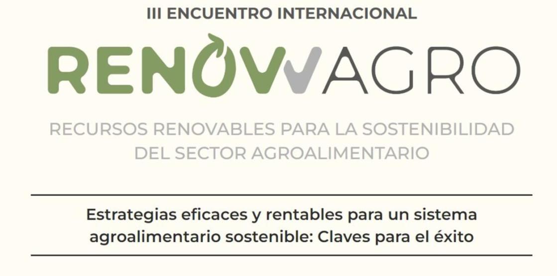 Imagen del cartel del III Encuentro Internacional Renowagro, que tendrá lugar en Sevilla el 3 y 4 de diciembre.