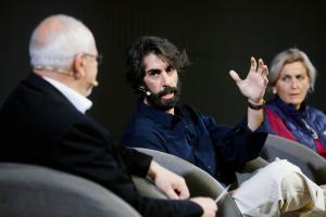 MADRID, 21/11/2024.-Nacho Tovar, Director de Innovación y Transformación Digital de Iberia, interviene en la mesa "Cómo hacer de España el líder europeo del SAF?", este jueves durante la tercera y última jornada del "Global Mobility Call", que se celebra en el recinto de Ifema en Madrid. EFE/David Fernández