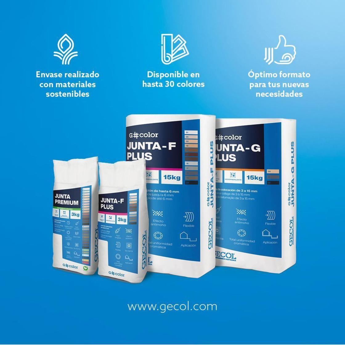 Pie de foto: GECOL rediseña las juntas minerales G#colorAutor: SOPREMA Iberia