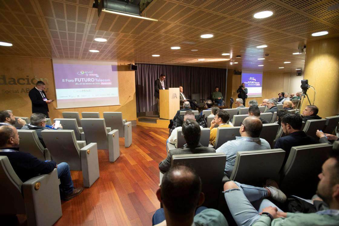 PONTEVEDRA, 27/02/2025.- La Asociación Nacional de Operadores de Telecomunicaciones y Televisión Local de España, Acutel, celebra la segunda edición del Foro Futuro Telecom. EFE/Salvador Sas