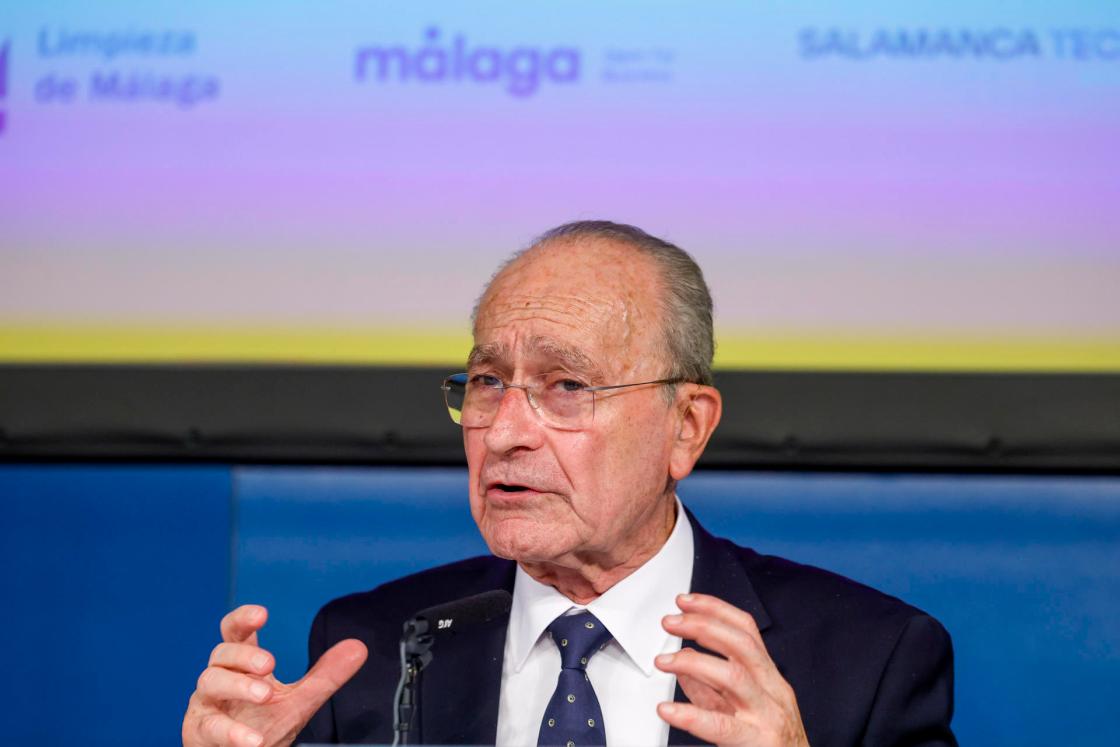 MADRID, 05/03/2025.- El alcalde de Málaga, Francisco de la Torre, interviene en la presentación de I+D+i de Transfiere, Foro Europeo para la Ciencia, Tecnología e Innovación, este miércoles, en Madrid. EFE/ Mariscal 