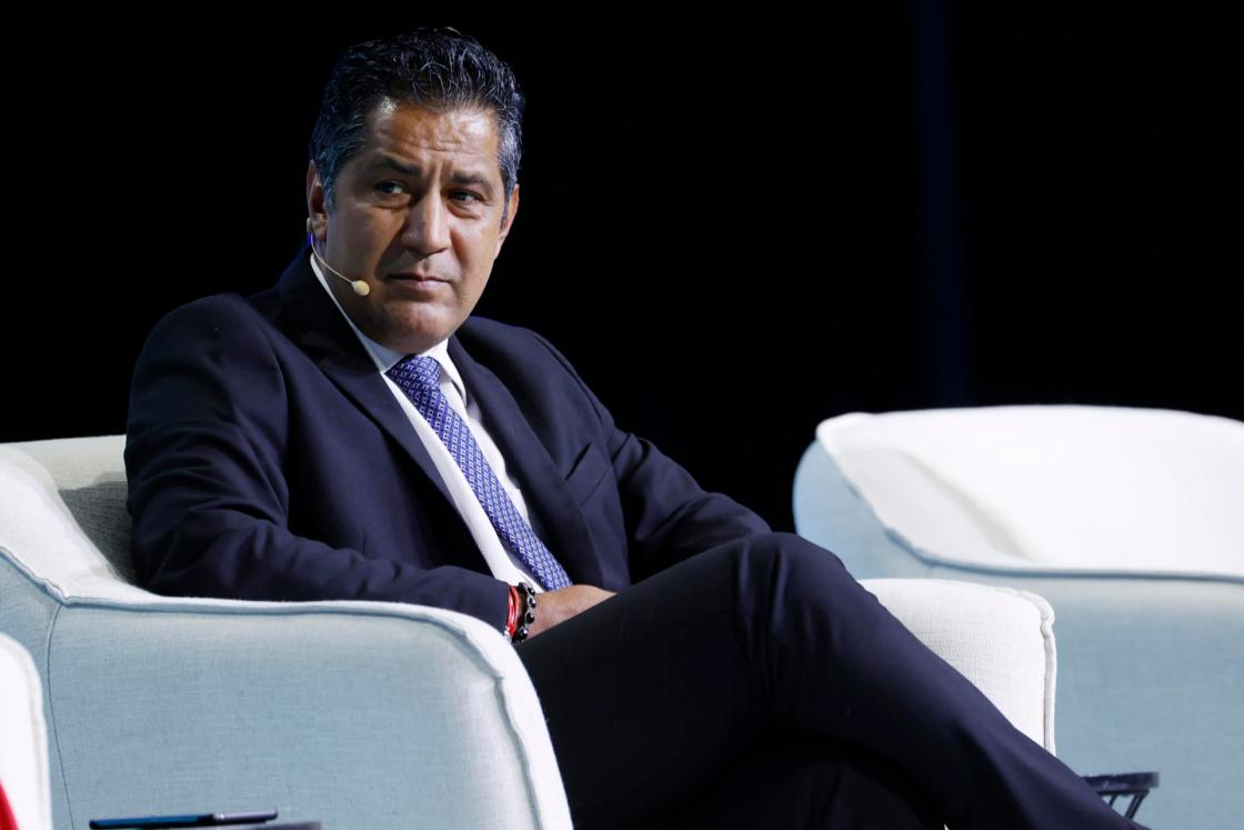 IDB Governor and Costa Rican Finance Minister Nogui Acosta Jaén takes part in the second day of the 2025 Annual Meetings of the IDB and IDB Invest Boards of Governors in Santiago, Chile. EFE/Elvis González 