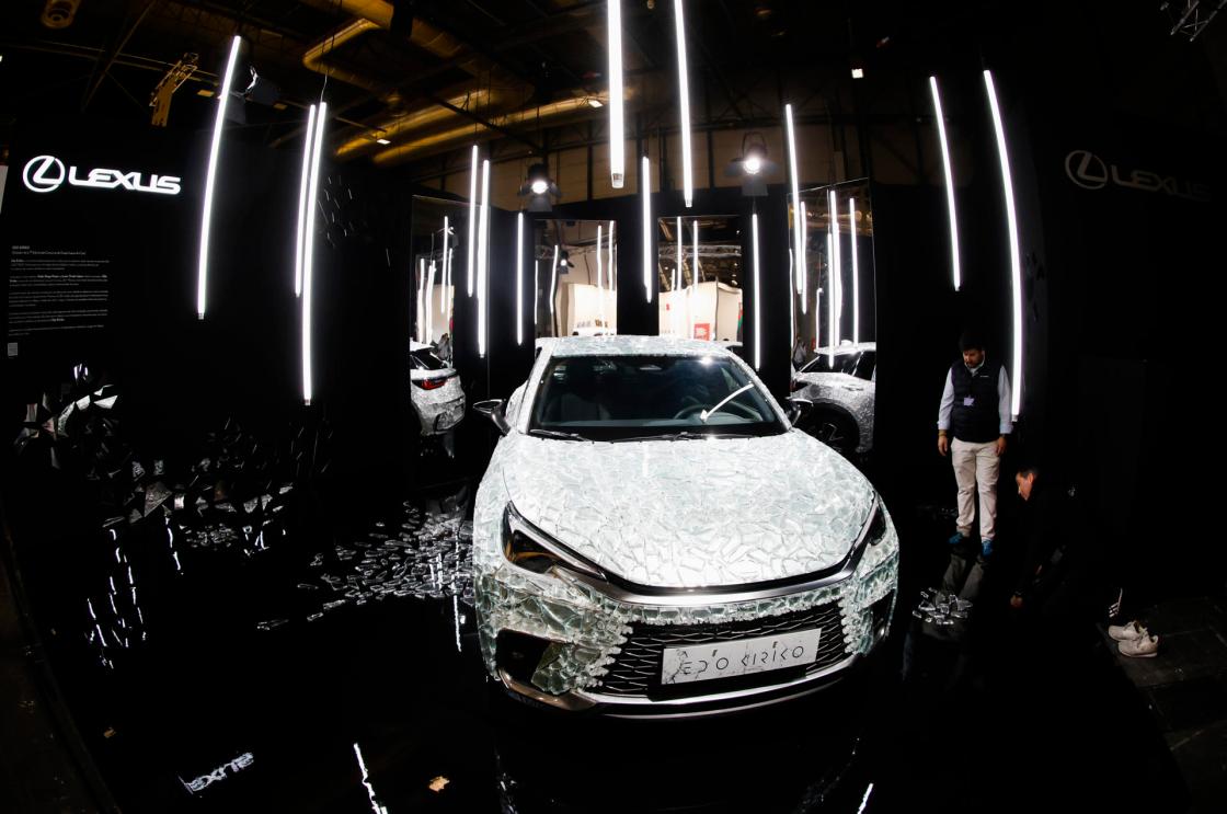 Vista del modelo ganador del concurso Lexus en la Feria Internacional de Arte Contemporáneo ARCO en Madrid, España, 05 de marzo de 2025. La Feria Internacional de Arte Contemporáneo ARCO abrirá sus puertas del 05 al 09 de marzo de 2025. EFE/ David Fernandez