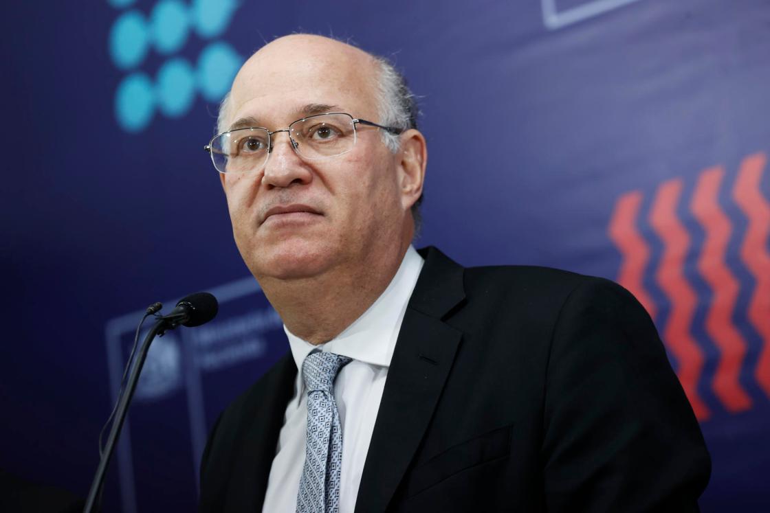 Inter-American Development Bank (IDB) President Ilan Goldfajn speaks during a press conference in Santiago, Chile. EFE/Elvis González 