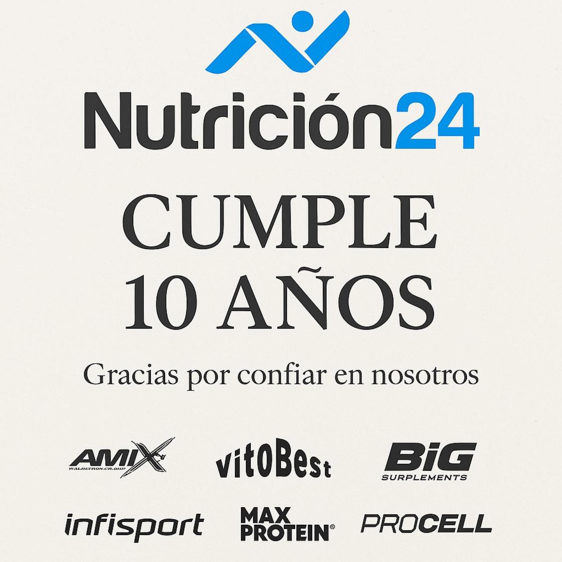 Pie de foto: 10 años nutricion24    Autor: Nivel de Calidad Marketing Agency