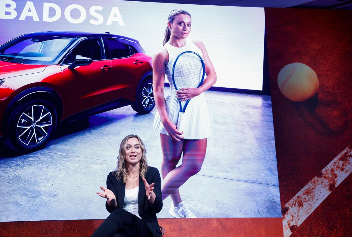 Spanish tennis player Paula Badosa attends an event to present her as Lexus Ambassador held on the even of her debout in the Mutua Madrid Open, in Madrid, Spain, 24 April 2025. EFE/ David Fernández